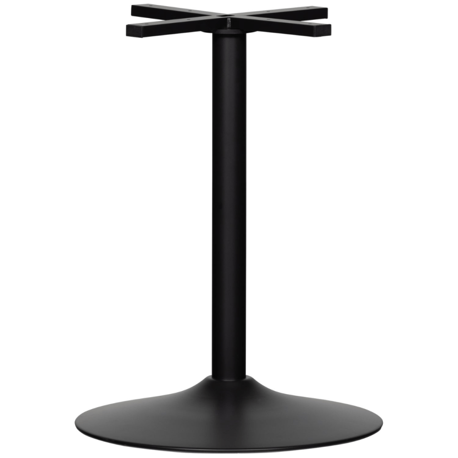 Woood Bistro ronde buisvoet metaal 72xø54 cm - zwart