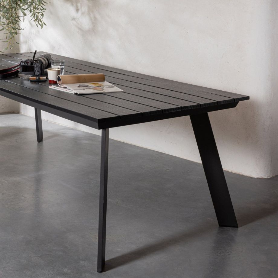Woood Veerle tuintafel aluminium - antraciet