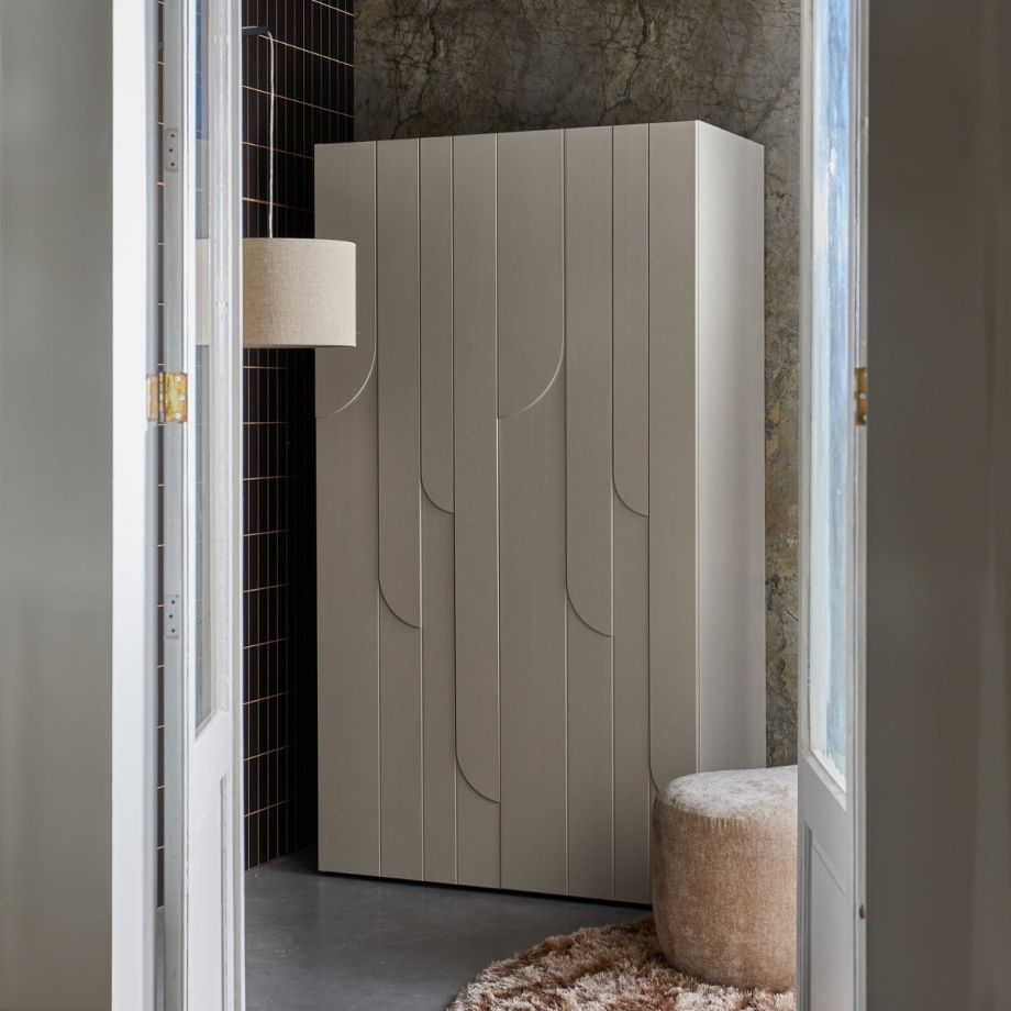 Woood Rain 2-deurs opbergkast grenen - dust