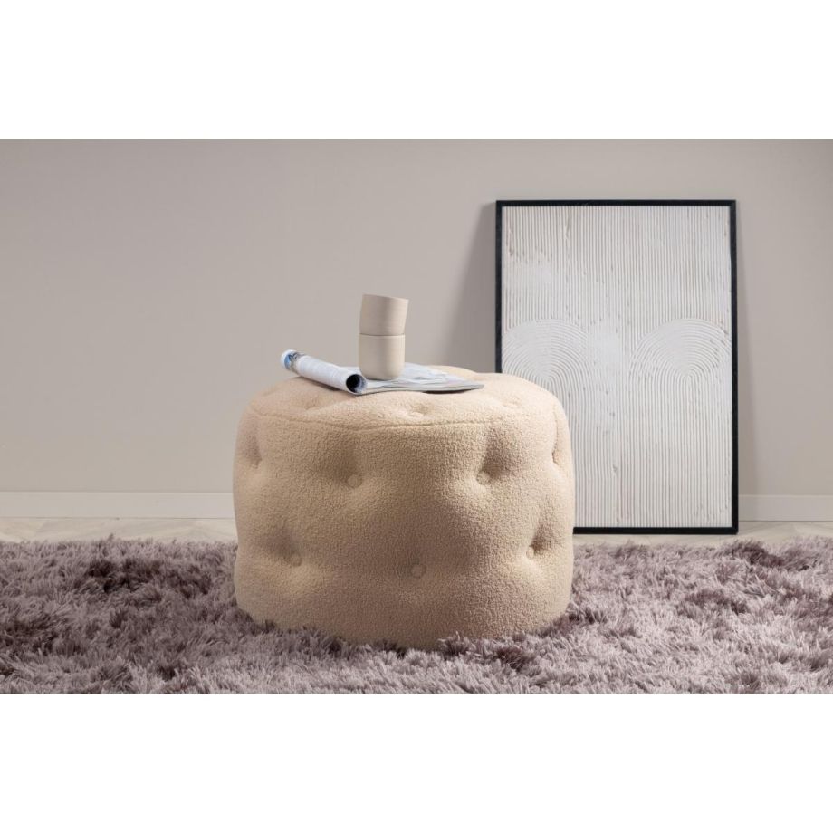 Svea Juno hocker - teddy - beige