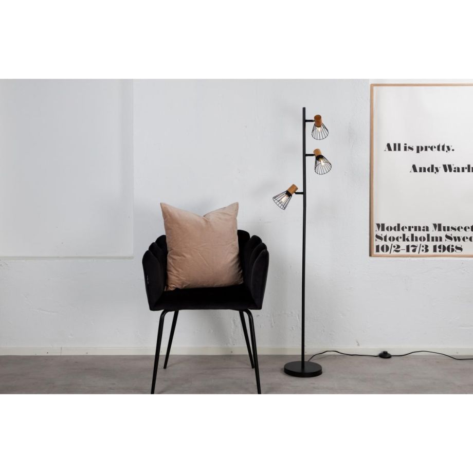 Svea Tulum vloerlamp - 3-lamps - naturel