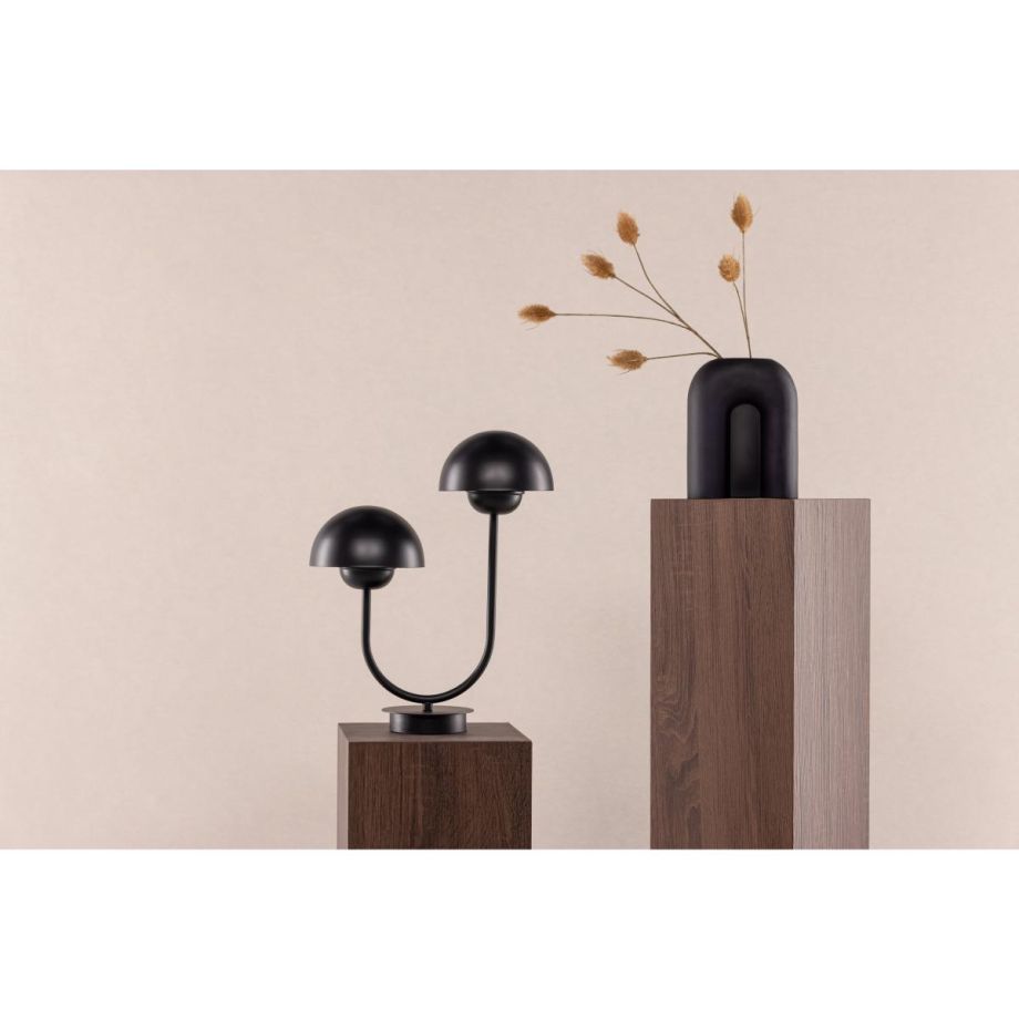 Svea Ezra tafellamp - 2-lamps - zwart