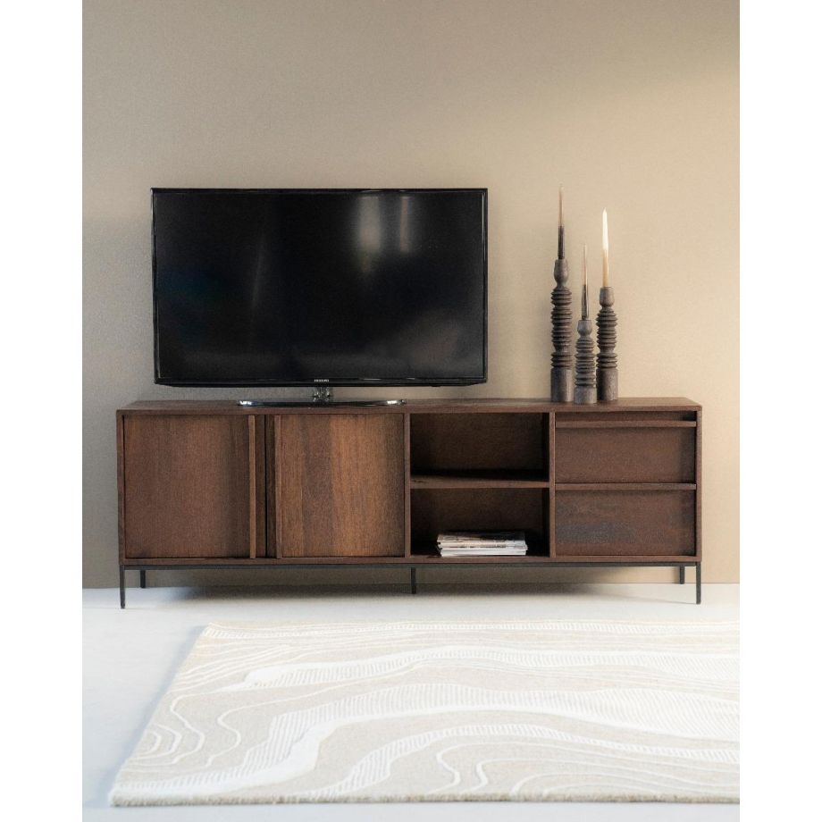 Eleonora TV meubel Jimmy - 180 cm - 2 deurs - 2 laden