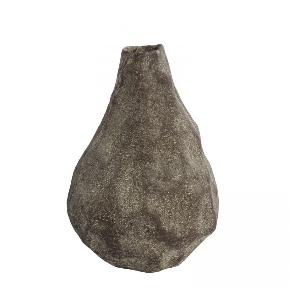 Light & Living Marzoku vaas deco 29x27x41,5 cm - donkerbruin-crème