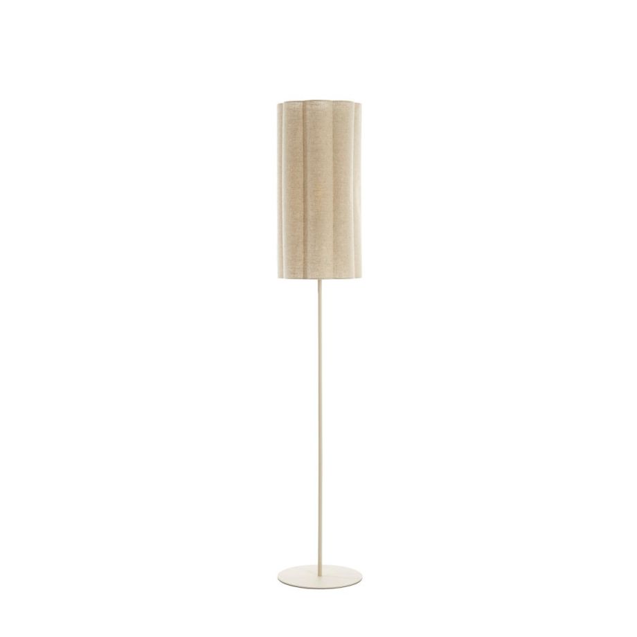 Light & Living VTwonen - Fringe vloerlamp Ø30x165 cm - naturel/crème