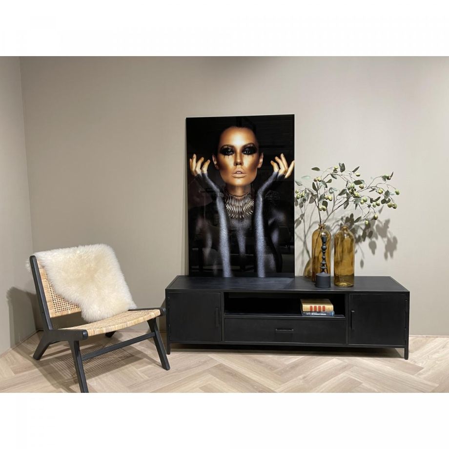 Livingfurn Kala tv-meubel zwart 160 cm