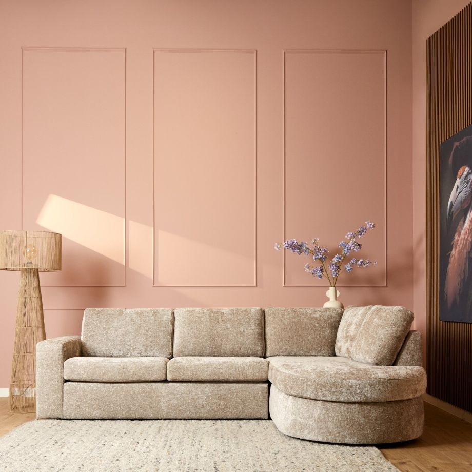 Starfurn Almo 2,5-zitsbank divan rechts - beige