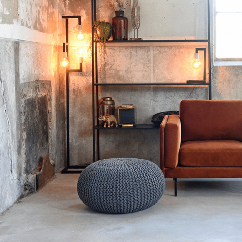 Label51 Gebreide Poef 70 cm