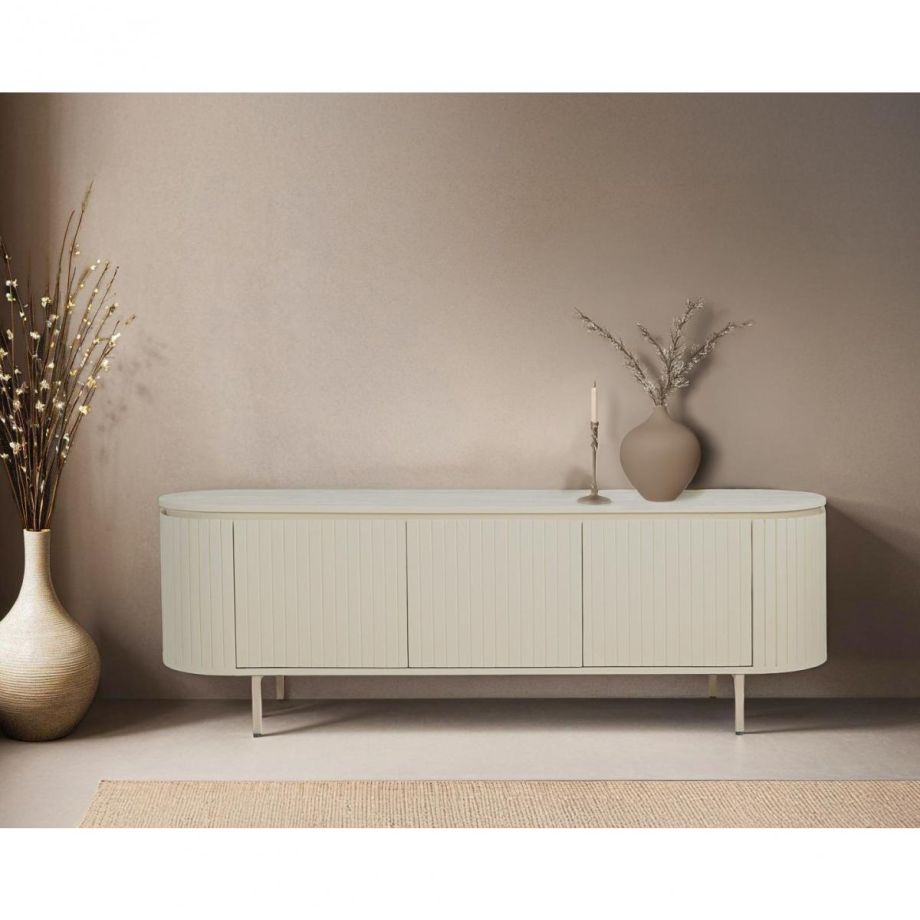 Livingfurn Patou tv-meubel hout 170 cm - ivoor