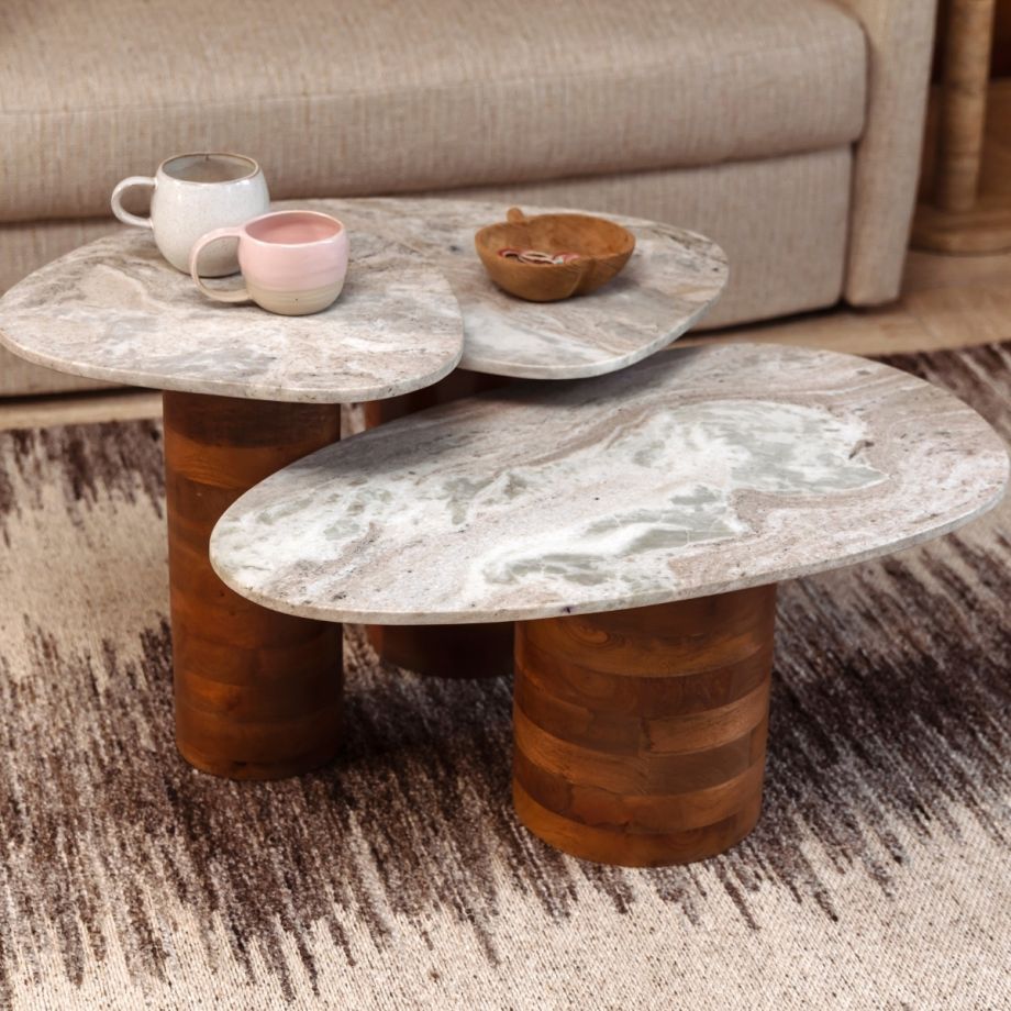 Dutchbone Suki bijzettafel set van 3