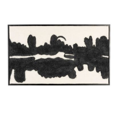 Dutchbone Samudra wandpaneel - zwart/wit