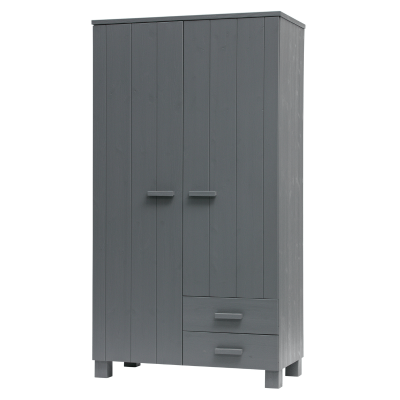 Woood Dennis kast met laden grenen 202 cm