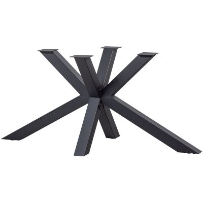 Woood Tablo kruispoot metaal zwart