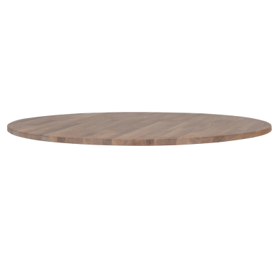 Woood Tablo tafelblad eiken grijze olie rond 120 cm