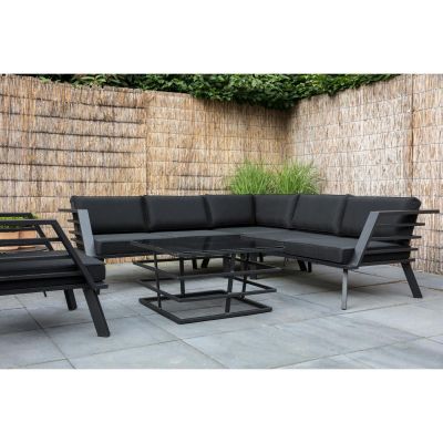 Loungehoekset Regatta - zwart