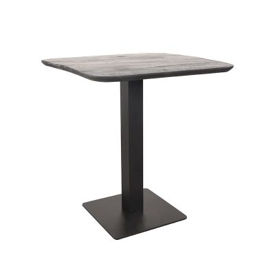 Label51 Restauranttafel 70x70x74 cm - sloppy edge - zwart