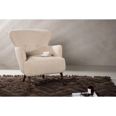 Svea Mino fauteuil - boucle - beige