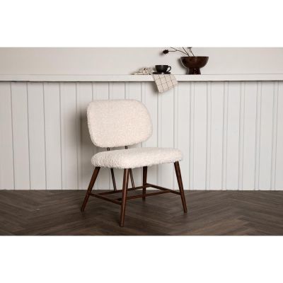 Svea Miso fauteuil - teddy - wit