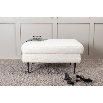 Svea Kira hocker - teddy - wit