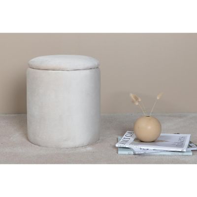 Svea Zara poef - velvet - beige