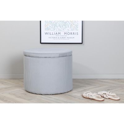 Svea Blaze poef - rib - grijs