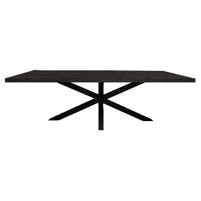 Starfurn Eettafel Denver 160 cm rechthoek - zwart