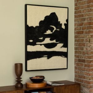 Dutchbone Sameer wandpaneel - zwart/wit