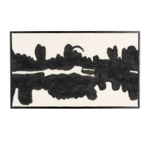 Dutchbone Samudra wandpaneel - zwart/wit