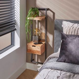 Fraaai Alex nachtkastje hout/metaal 30x100 cm