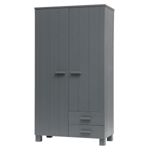 Woood Dennis kast met laden grenen 202 cm