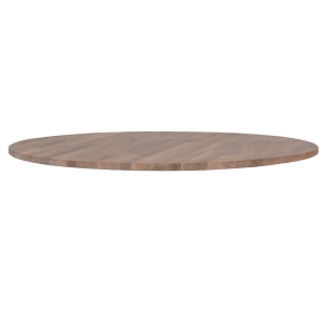 Woood Tablo tafelblad eiken grijze olie rond 120 cm