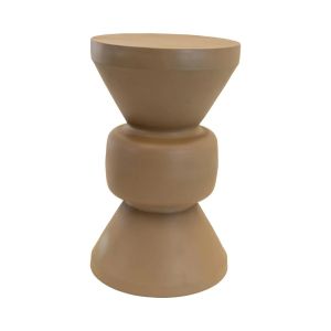 Louis bijzettafel metaal ø30,5x50,5cm - taupe