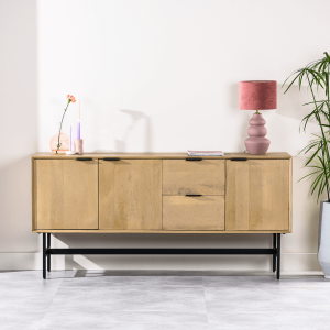 Kapur dressoir 170 cm mango naturel van het woonmerk Vurna