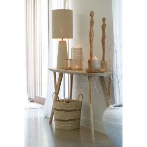 Light & Living Quenza sidetable mangohout 160x44x82 cm - naturel