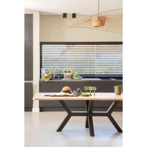 Woood Combi-tablo - xl tafelblad eiken - 240x100 cm - zeeland poot - naturel