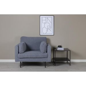 Svea Kiva fauteuil - teddy - donkergrijs