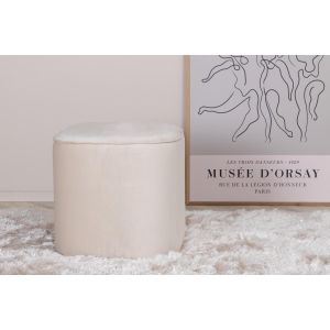Svea Arlo poef - velvet - beige