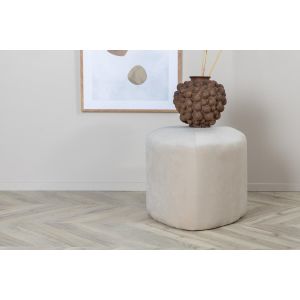 Svea Troy poef - velvet - beige