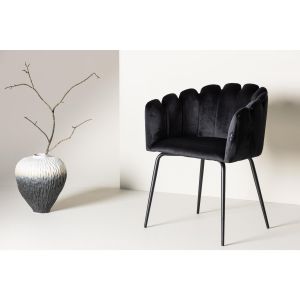 Svea Mahlim eetkamerstoel - met armleuning - zwart