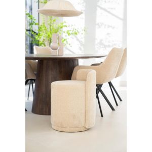 By-Boo Marque poef met rugleuning