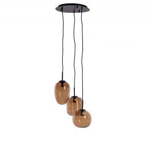 Light & Living Mezza hanglamp 3L E14 Ø30x23 cm - glas bruin