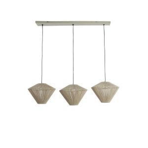Light & Living Felida hanglamp 3L 120x42x130 cm - crème