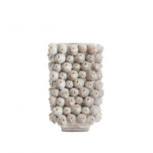 Light & Living Nitali vaas deco 24,5x18,5x37,5 cm - keramiek zand