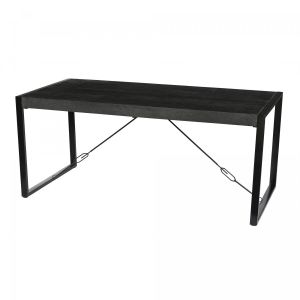 Livingfurn Norris eettafel 140x80 cm - zwart