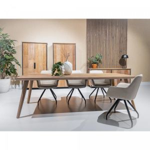 Livingfurn Tomar eetkamertafel - 220 cm - naturel - hout