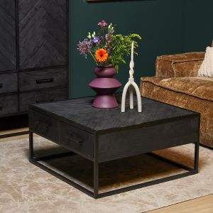 Starfurn Vierkante salontafel New York - 80 cm - zwart